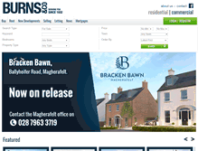 Tablet Screenshot of burnshomes.co.uk